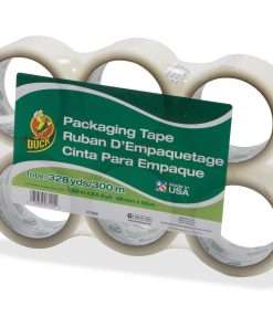 Duck Brand Standard-Grade Packing Tape - 54.60 yd Length x 1.88" Width - 1.9 mil Thickness - Acrylic Backing - 6 / Pack - Clear