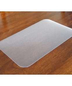 Desktex Antimicrobial Desk Mat - Rectangle - 24" Width x 19" Depth - Polyvinyl Chloride (PVC) - Clear