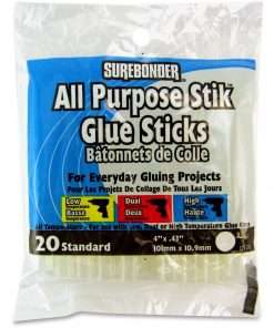 SureBonder 4" All Purpose Glue Sticks - 20 / Pack - Clear