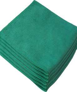 Genuine Joe General Purpose Microfiber Cloth - Cloth - 16" Width x 16" Length - 12 / Bag - Green