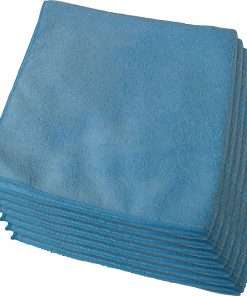 Genuine Joe General Purpose Microfiber Cloth - Cloth - 16" Width x 16" Length - 12 / Bag - Blue