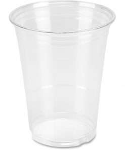Genuine Joe Clear Plastic Cups - 16 fl oz - 25 / Pack - Clear - Plastic - Cold Drink