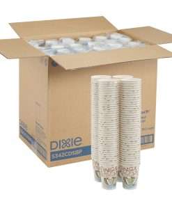 Dixie PerfecTouch Insulated Paper Hot Coffee Cups by GP Pro - 160 - 12 fl oz - 6 / Carton - Assorted - Paper - Coffee, Hot Drink