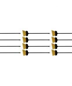 Genuine Joe Plastic Lobby Broom - Plastic Handle - 12 / Carton - Black