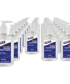 Genuine Joe Hand Sanitizer - Neutral Scent - 8 fl oz (236.6 mL) - Pump Bottle Dispenser - Kill Germs - Hand - Clear - Bio-based - 24 / Carton