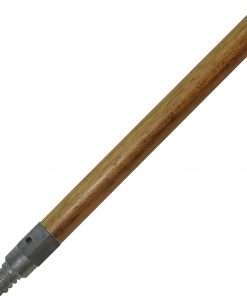 Genuine Joe Threaded Metal Handle - Natural - Metal, Steel - 1 Each