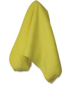 Genuine Joe General-purpose Microfiber Cloth - Cloth - 16" Width x 16" Length - 12 / Bag - Yellow