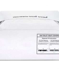 Genuine Joe Toilet Seat Covers - Half-fold - For Public Toilet - 250 / Pack - 20 / Carton - White