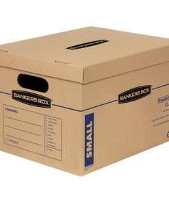 Bankers Box SmoothMove Classic Moving Boxes - Internal Dimensions: 12" Width x 15" Depth x 10" Height - External Dimensions: 12.5" Width x 16.3" Depth x 10.5" Height - Lift-off Closure - Corrugated Cardboard - Kraft - Recycled - 20 / Carton