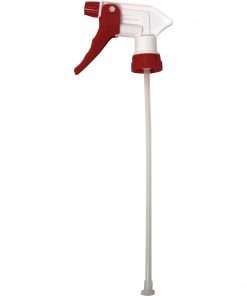 Genuine Joe Standard 9" Trigger Sprayer - 24 / Carton - Red, White