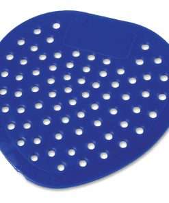 Genuine Joe Bubblegum Scent Urinal Screen - Deodorizer, Odor Neutralizer, Tapered Drain Hole, Splash Resistant - 12 / Box - Blue