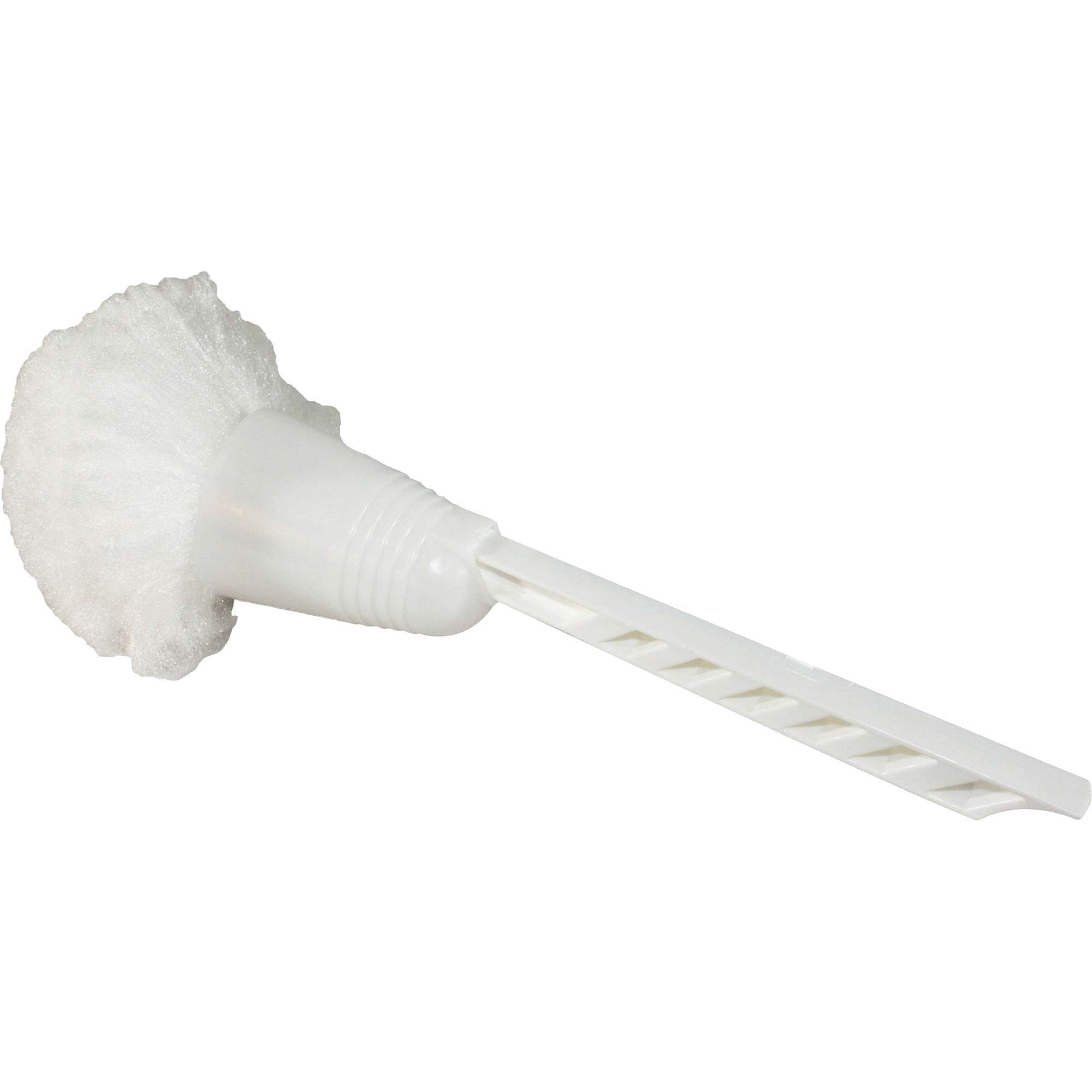 Genuine Joe Value Plus Cone Bowl Mop - 4.50" Head - 12" Polypropylene Handle - Scratch Resistant - 1 Each - White