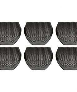 Genuine Joe Deodorizing Urinal Z-Mat - Lasts upto 6 Weeks - 6 / Carton - Black