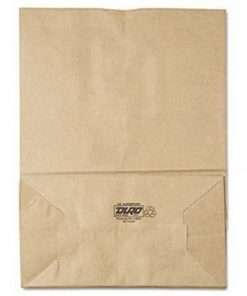 80076/110411/412651 - Bag Paper Grocery 1/6 BBL 57#, 12x7x17 Kraft 500/CS