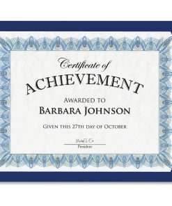 Geographics Recycled Certificate Holder - Navy - 30% Recycled - 10 / Pack