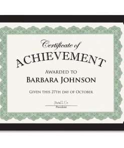 Geographics Recycled Certificate Holder - Black - 30% Recycled - 10 / Pack