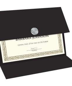 Geographics Recycled Certificate Holder - Black - 30% Recycled - 5 / Pack