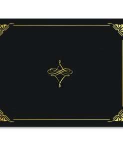 Geographics Letter Recycled Certificate Holder - 8 1/2" x 11" - Black, Gold - 30% Recycled - 5 / Pack