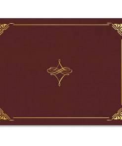 Geographics Letter Recycled Certificate Holder - 8 1/2" x 11" - Cordova, Gold - 30% Recycled - 5 / Pack