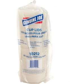 Genuine Joe Vented Hot Cup Lid - Polystyrene - 50 / Pack - White