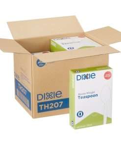 Dixie Heavyweight Disposable Teaspoons Grab-N-Go by GP Pro - 100 / Box - 1000 Piece(s) - 1000/Carton - Teaspoon - 1000 x Teaspoon - Polystyrene - White