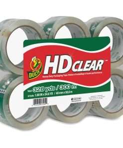 Duck Packaging Tape - 54.60 yd Length x 1.88" Width - Acrylic - 6 / Pack - Clear