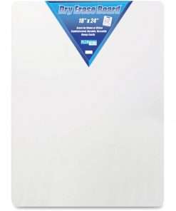 Flipside Unframed Dry Erase Board - 18" (1.5 ft) Width x 24" (2 ft) Height - White Surface - Rectangle - 1 Each