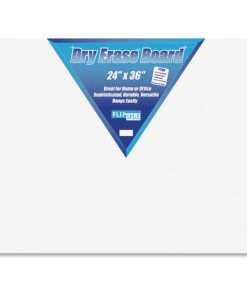 Flipside Unframed Dry Erase Board - 24" (2 ft) Width x 36" (3 ft) Height - White Surface - Rectangle - 1 Each