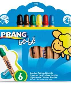 Prang be-be Jumbo Colored Pencils - Assorted Lead - 6 / Set