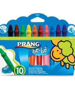 Prang be-be Jumbo Crayons - Assorted - 10 / Set