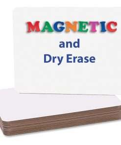 Flipside Magnetic Plain Dry Erase Board - 12" (1 ft) Width x 9" (0.8 ft) Height - White Surface - Rectangle - 12 / Pack