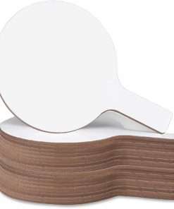 Flipside Mini Dry Erase Answer Paddle - 5" (0.4 ft) Width x 9" (0.8 ft) Height - White Surface - Paddle - 24 / Pack