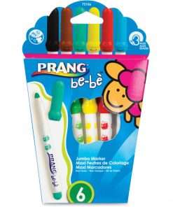 Prang be-be Jumbo Markers - Assorted - 6 / Set