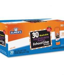 Elmer's Disappearing Purple School Glue Sticks - 0.77 oz - 30 / Box - Purple