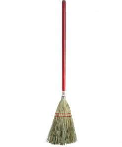 Genuine Joe GJO11501, Toy Corn Fiber Broom, 1 Each, Natural - 24" Handle Length - Wood Handle - 1 Each - Natural