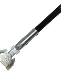 Genuine Joe Clip-on Dust Mop Steel Handle - 60" Length - 1" Diameter - Black - Steel, Vinyl - 1 Each