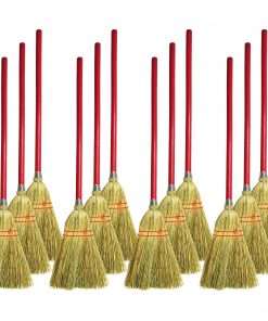 Genuine Joe Lobby Toy Broom - 34" Handle Length - Wood Handle - 12 / Carton - Natural