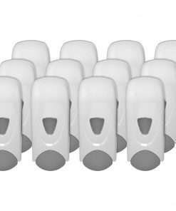 Genuine Joe Foam-Eeze Foam Soap Dispenser - Manual - 1.06 quart Capacity - White, Gray - 12 / Carton