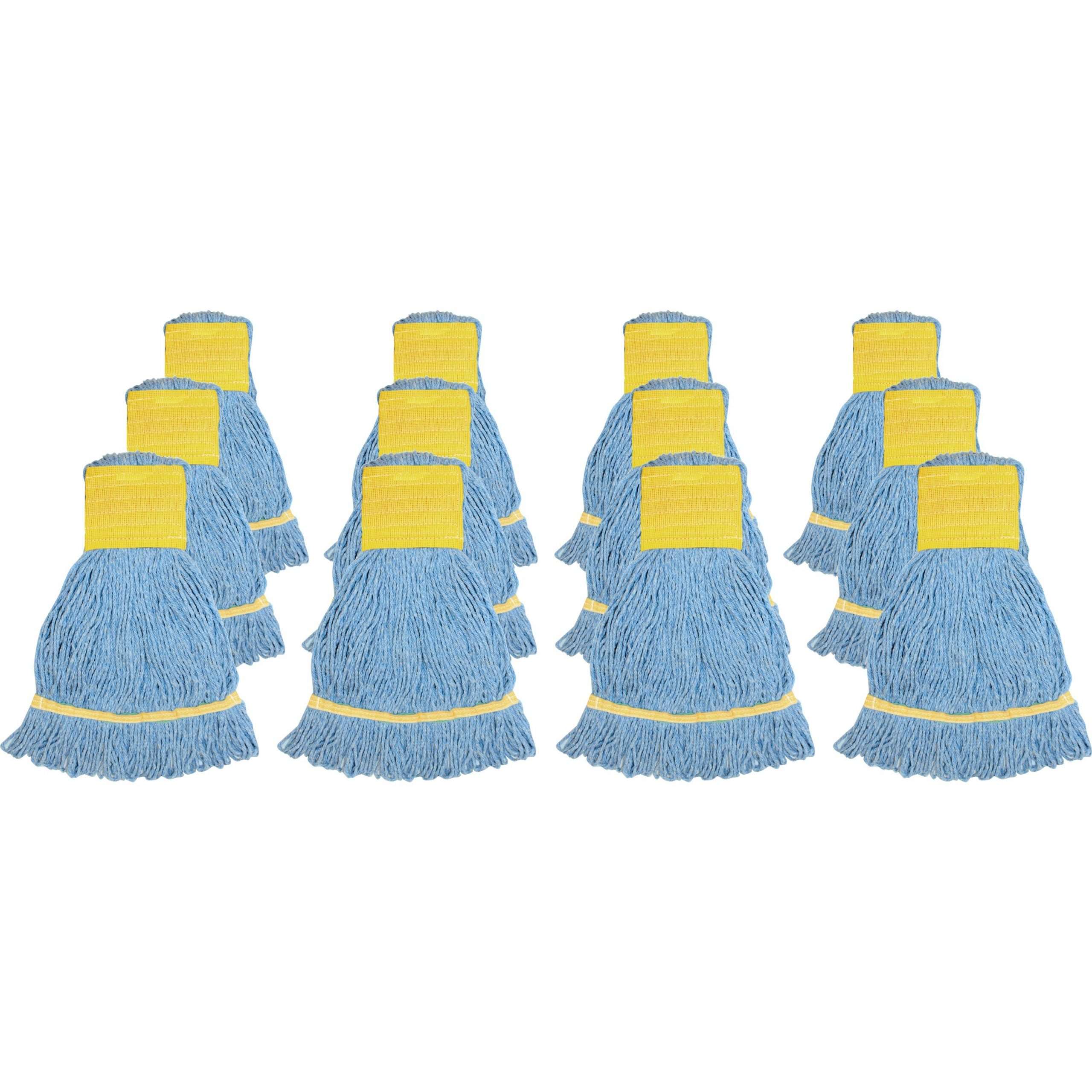 Genuine Joe Wide Band Small Mophead - Synthetic Fiber