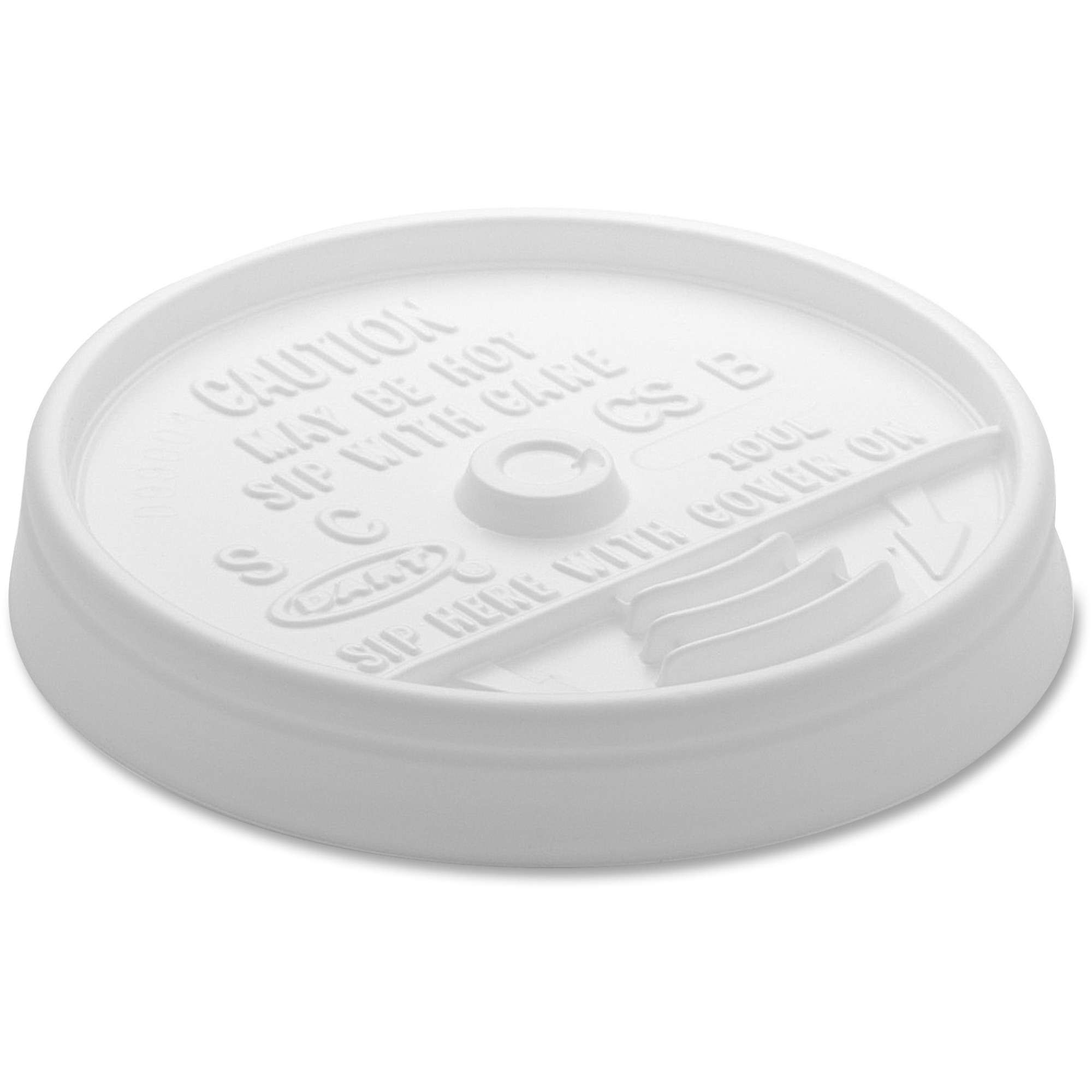 Dart Sip-Thru Cup Lids - 1000 / Carton - White