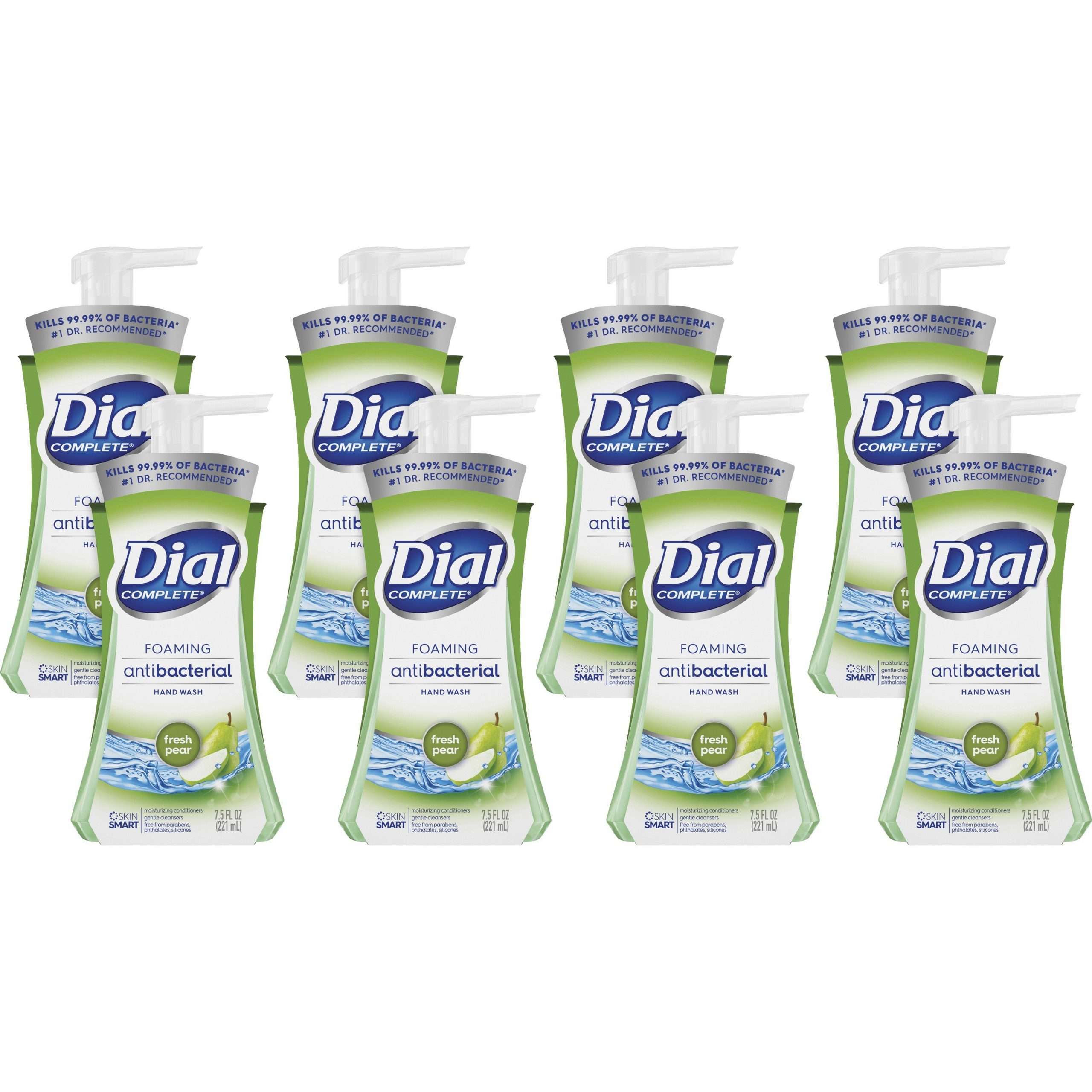 Dial Complete Foaming Hand Wash - Fresh Pear Scent - 7.5 fl oz (221.8 mL) - Pump Bottle Dispenser - Kill Germs - Hand - 8 / Carton