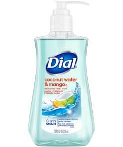 Dial Complete Coconut Water Foam Hand Wash - 7.5 fl oz (221.8 mL) - Pump Bottle Dispenser - Hand - Blue - 8 / Carton