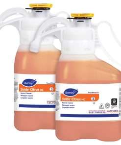 Diversey Stride Citrus HC Neutral Cleaner - Concentrate Liquid - 47.3 fl oz (1.5 quart) - Citrus ScentBottle - 2 / Carton - Orange
