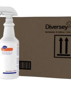 Diversey Foaming Acid Restroom Cleaner - Ready-To-Use Spray - Fresh ScentBottle - 12 / Carton - Red