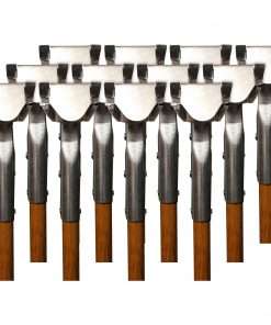 Genuine Joe Dust Mop Snap-on Wood Handle - 60" Length - 1.50" Diameter - Natural, Silver - Wood - 12 / Carton