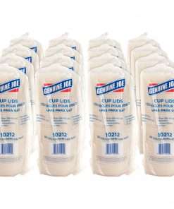 Genuine Joe Vented Hot Cup Lid - Polystyrene - 50 Lids/Pack - 1000 / Carton - White