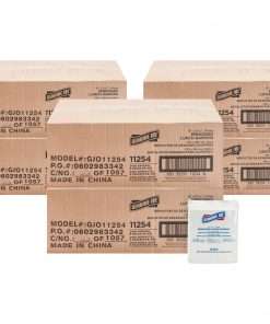 Genuine Joe 1-ply Embossed Lunch Napkins - 1 Ply - Quarter-fold - 13" x 11.25" - White - Embossed, Soft - For Lunch - 400 Per Pack - 2400 / Carton