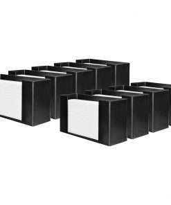 Genuine Joe Folded Paper Towel Dispenser - C Fold, Multifold Dispenser - 6.8" Height x 11.5" Width x 4.1" Depth - Black - Wall Mountable - 9 / Carton