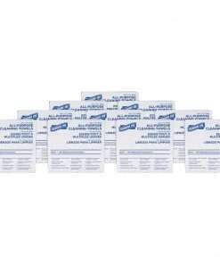 Genuine Joe All-Purpose Cleaning Towels - 17" x 9.50" - White - Fabric - Absorbent, Medium Duty, Reusable - For Multipurpose - 100 Per Box - 1000 / Carton