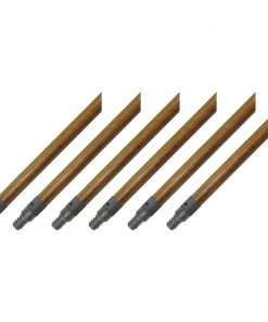 Genuine Joe Threaded Metal Handle - Natural - Metal - 6 / Carton